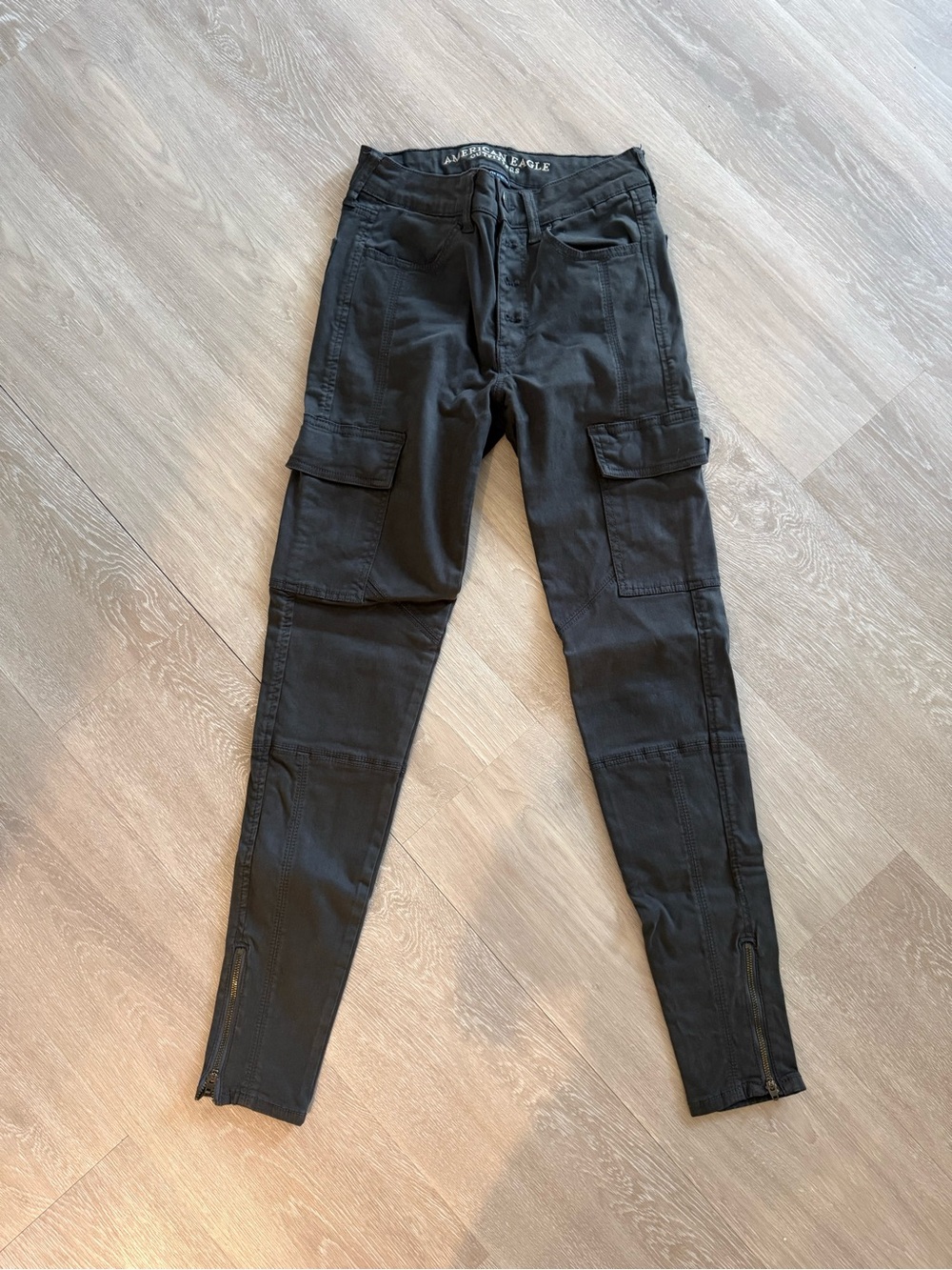 American Eagle Outfitters Dark Gray High-Rise Jeggings